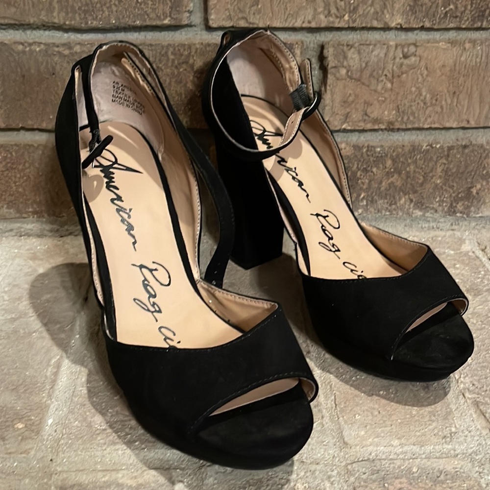 American Rag Womens Size 9.5 Black Heels
